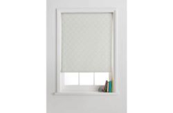 Collection Trellis Semi Privacy Roller Blind - 4ft - White.